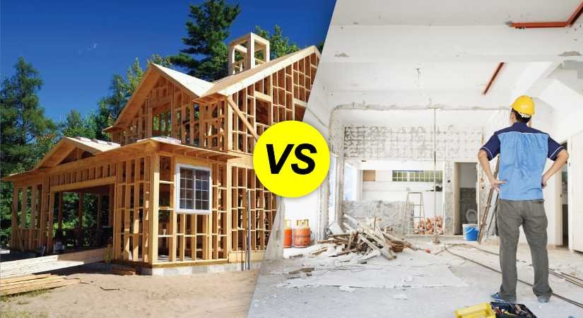 new construction vs renovation